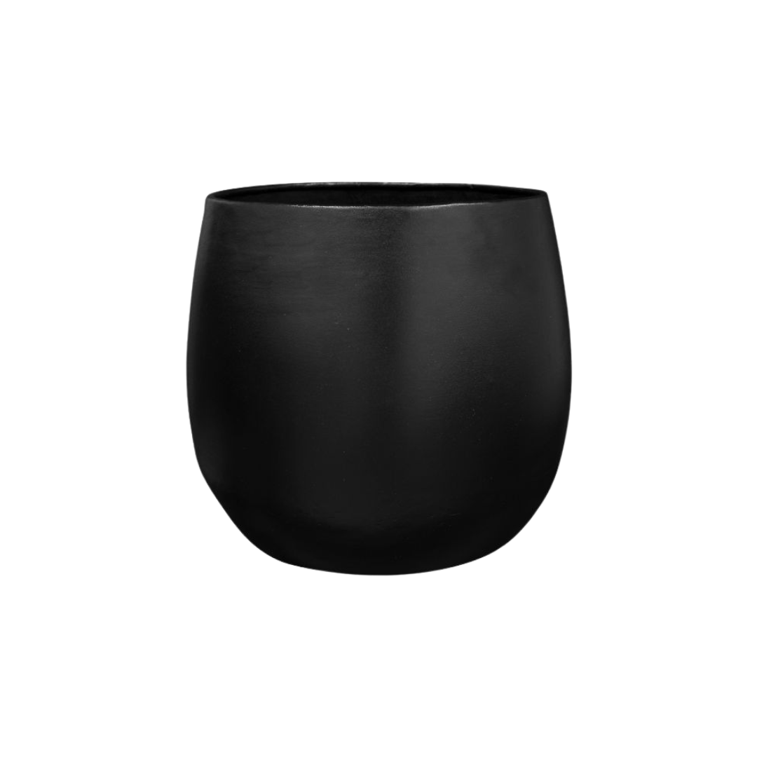 Oasis of Life - Wholesale Plant Pot - Plant Pot Stijn – Black – D45xH45cm – Modern Flower Pot with Matte Finish – High-Quality, Weather-Resistant Planter Made of Durable Plastic – Elegant Decoration for Garden, Terrace & Indoor Area0
