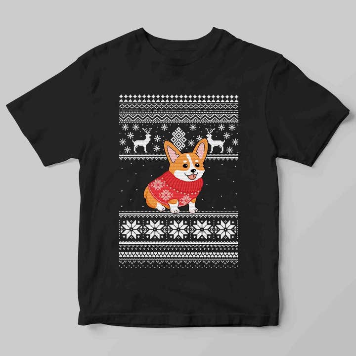 Corgi Jul Grafisk Tee för wholesale av Superr Sunday