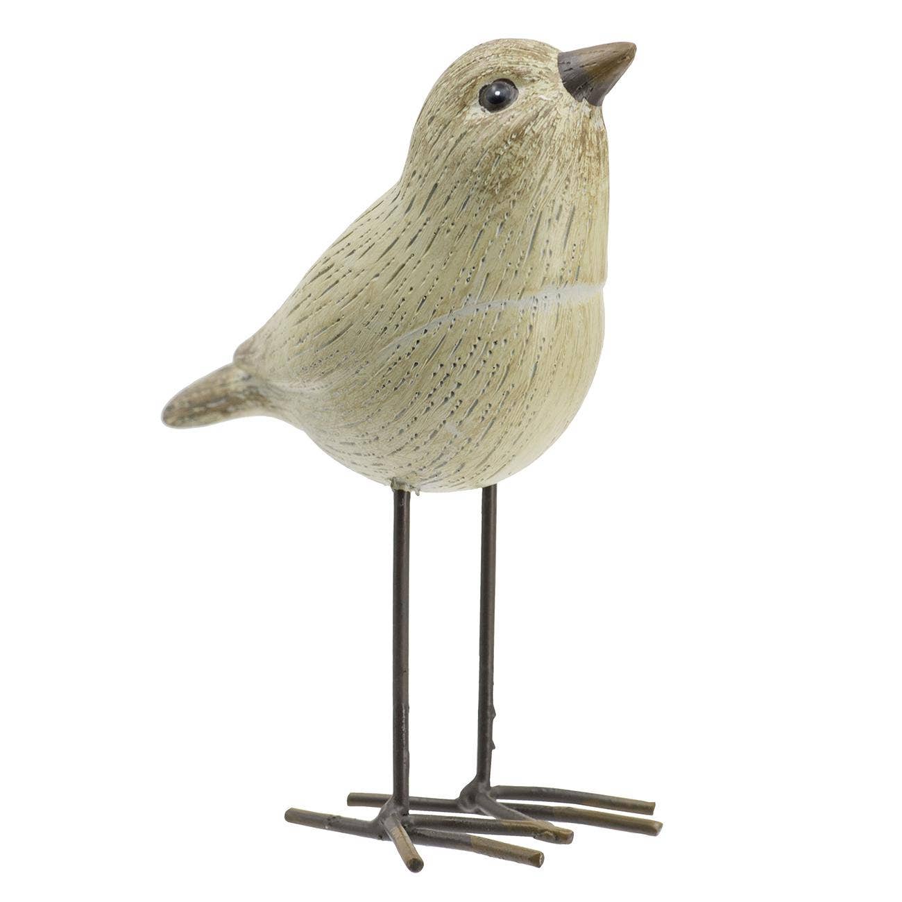 A&B Home Group Inc. - Wholesale Christmas Decoration - 5x3x5.5" Resin "Looking Up" Bird - Cream1