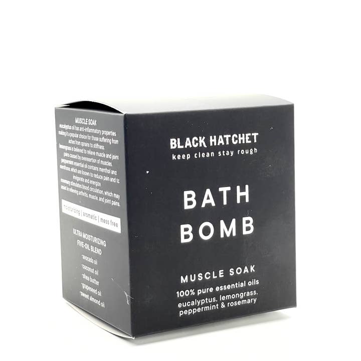 Latika Beauty - Venta al por mayor Bombas de baño - Bomba de baño para músculos – Black Hatchet ⚫ Regalo para hombres1