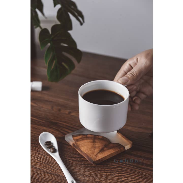 Gohobi – wholesale Coasters – Classic Wooden Resin Coasters 8cm