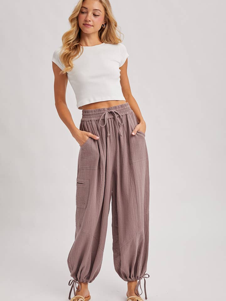 Bluivy - Wholesale Pants - Women's - JOGGER HAREM DRAWSTRING PANTS34
