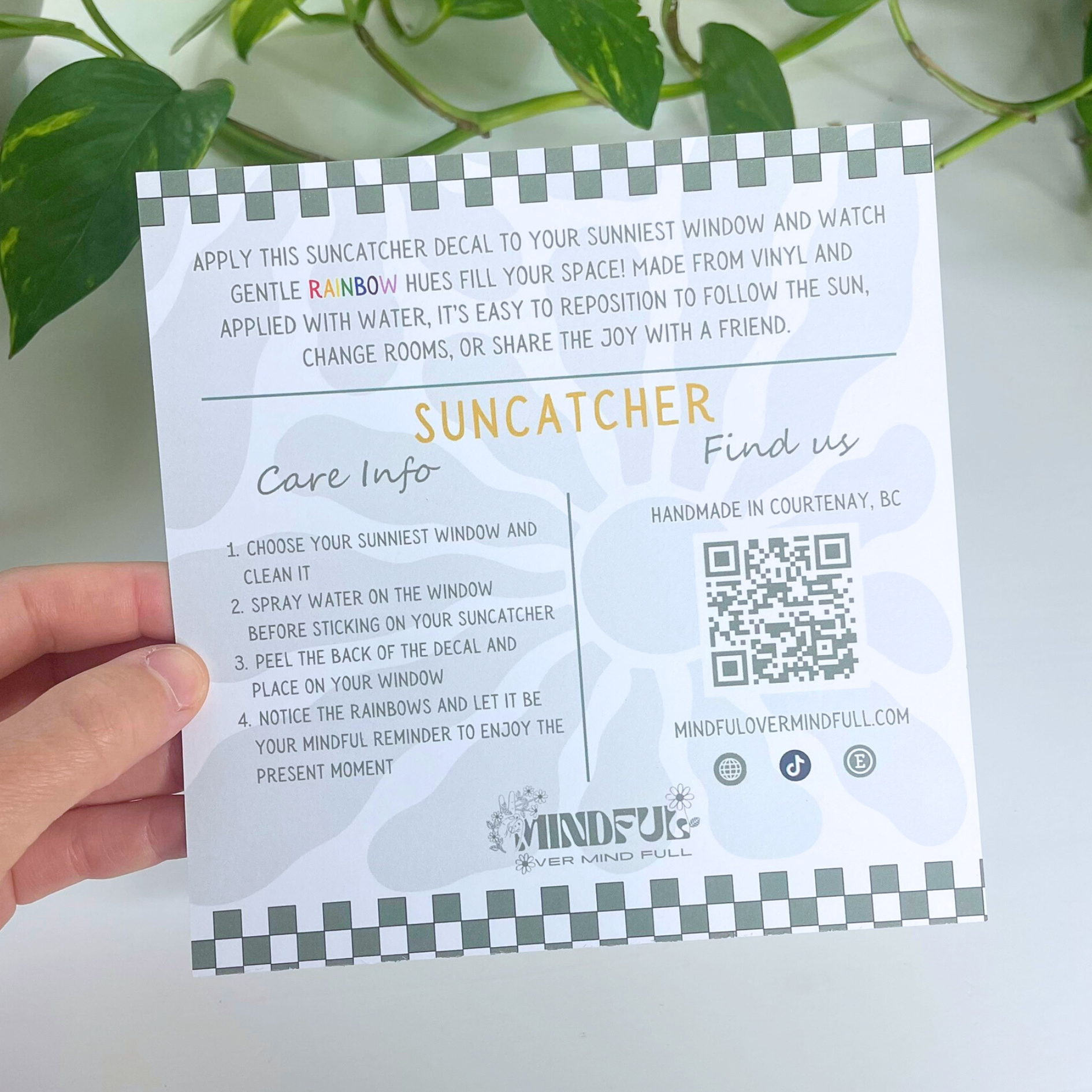 Mindful over Mind Full – wholesale Suncatcher – Butterfly Suncatcher Stickers | Set of 3 | Window Cling4