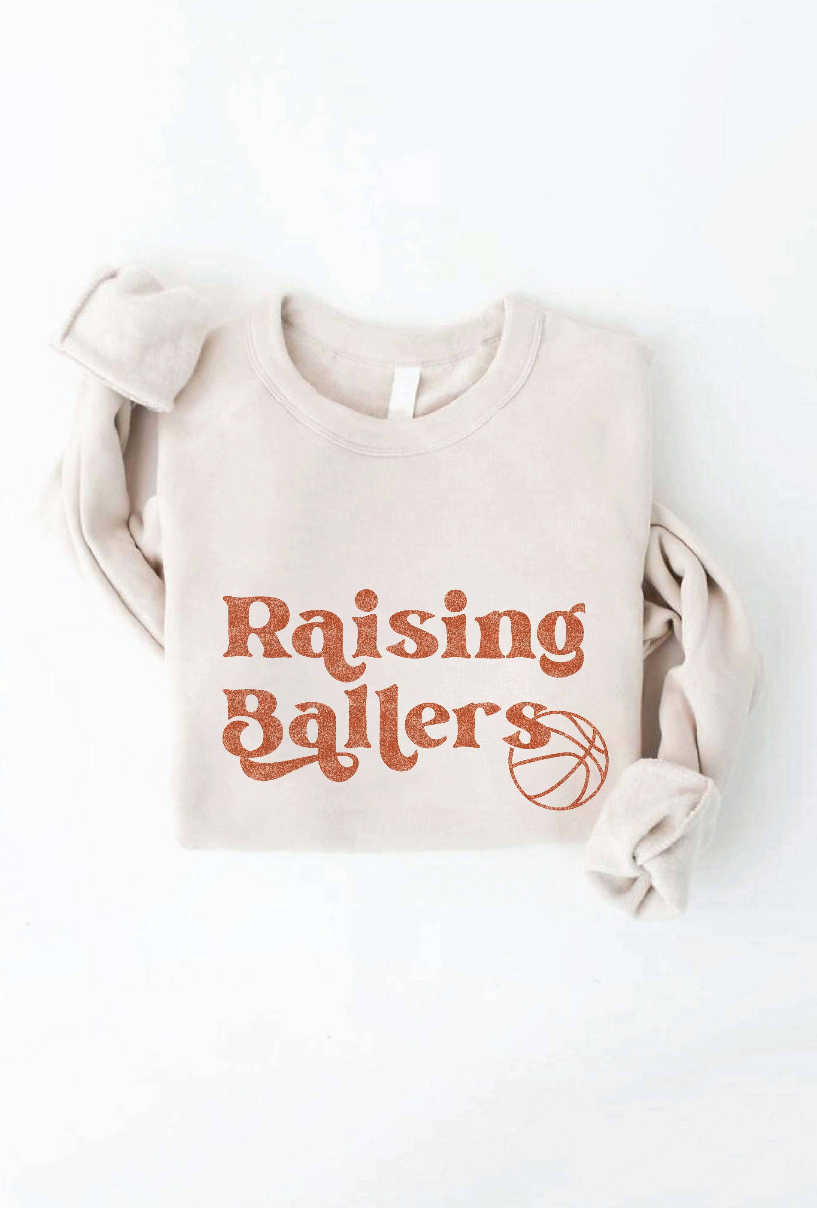 OAT COLLECTIVE - Wholesale Graphic Sweatshirt - Women's - RAISING BALLERS BASKETBALL Graphic Sweatshirt5