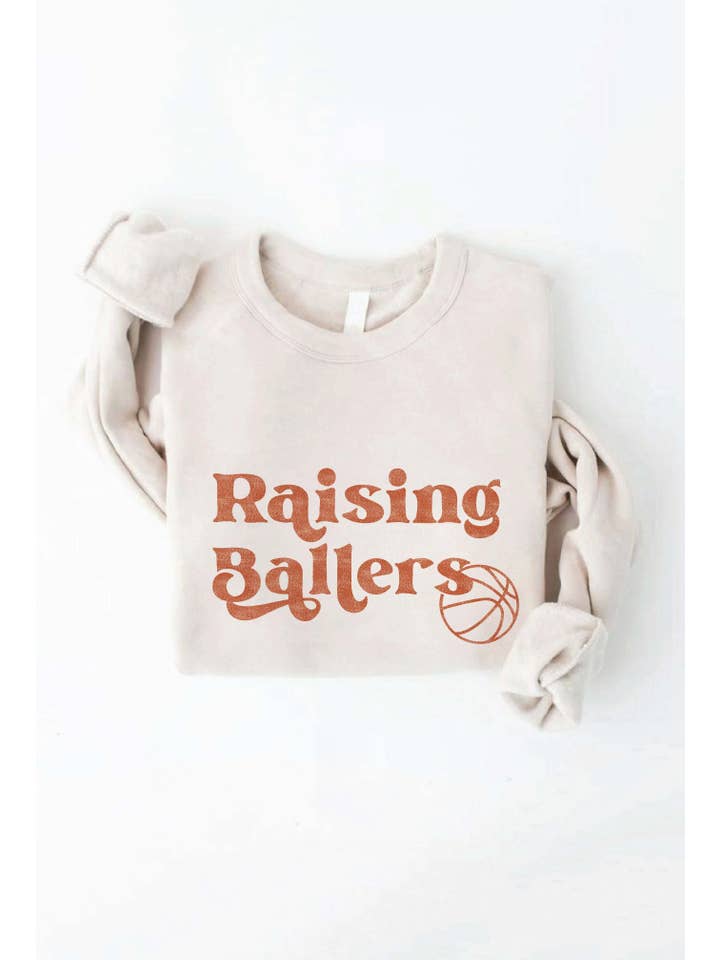 OAT COLLECTIVE - Wholesale Graphic Sweatshirt - Women's - RAISING BALLERS BASKETBALL Graphic Sweatshirt5