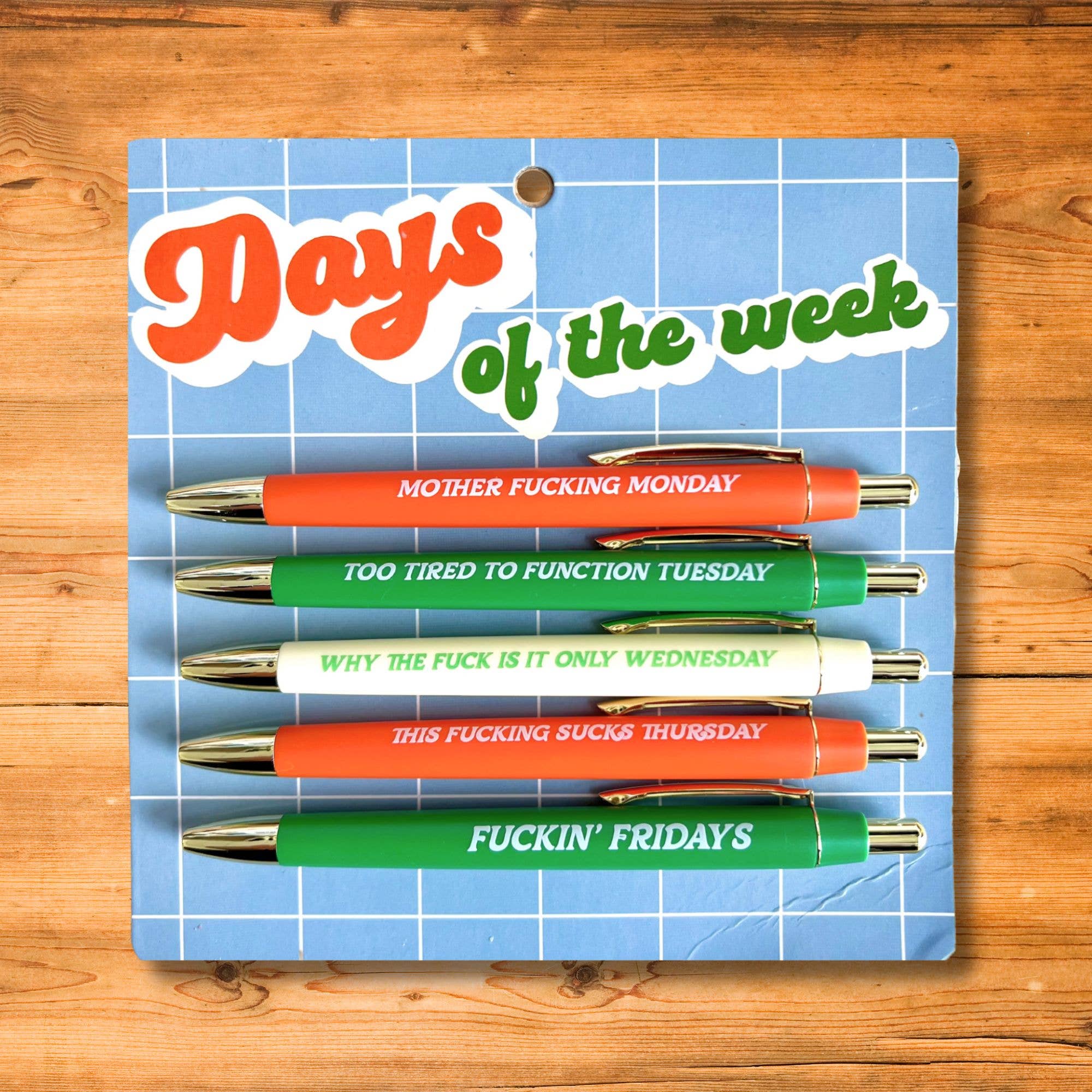 FUN CLUB - Wholesale Pen - Days Of The Week Pen Set1