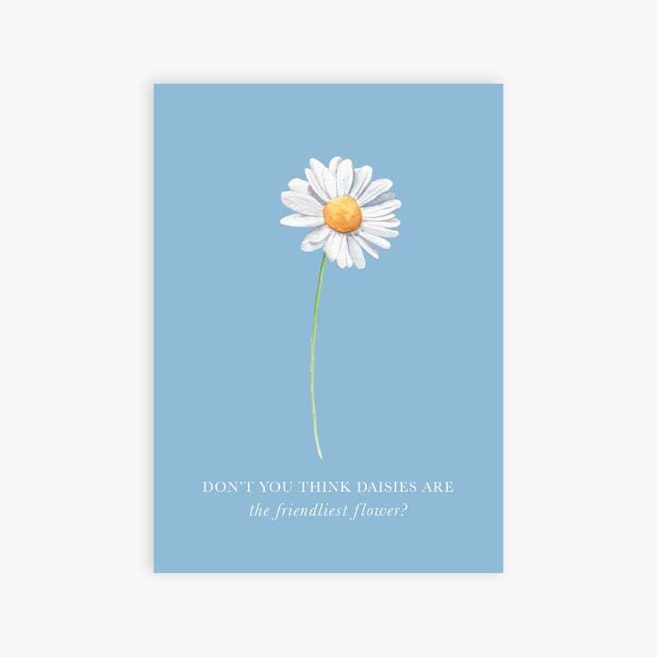 Daisies, the Friendliest Flower art print for wholesale by Kaitlyn Ashlee Art & Design