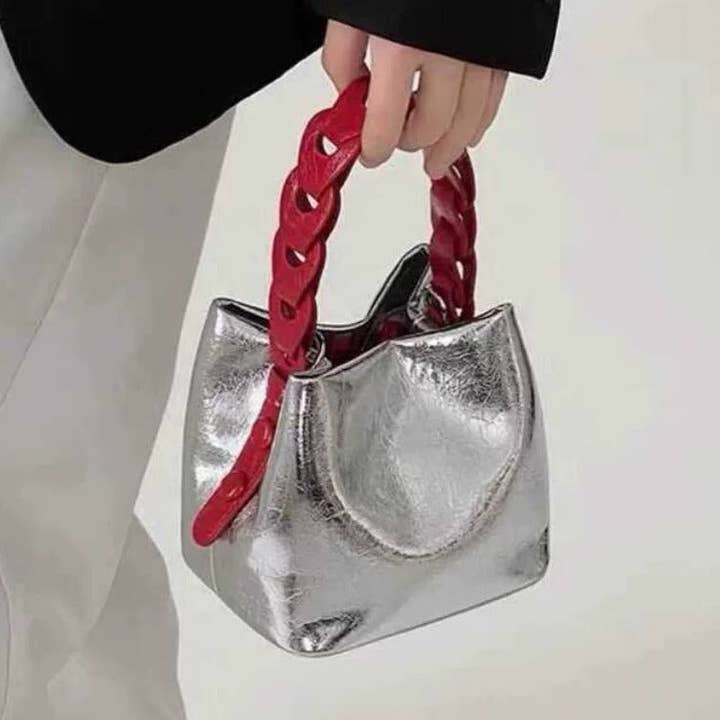 Sophisticated Design Silver Bucket Bag and other Purchase Wholesale silver buckets. Free Returns & Net 60 Terms on Faire trending on Faire.