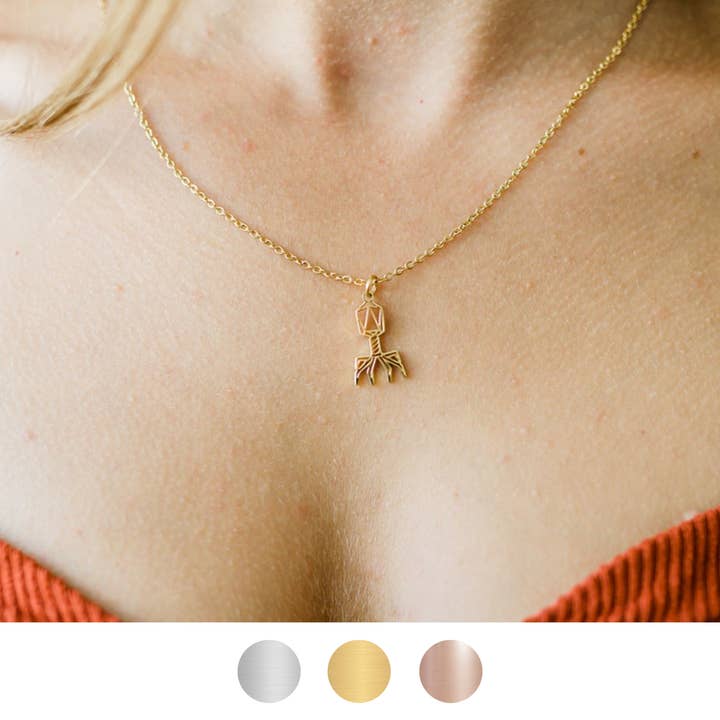 Bacteriophage Necklace for wholesale by Ad Astra Boutique