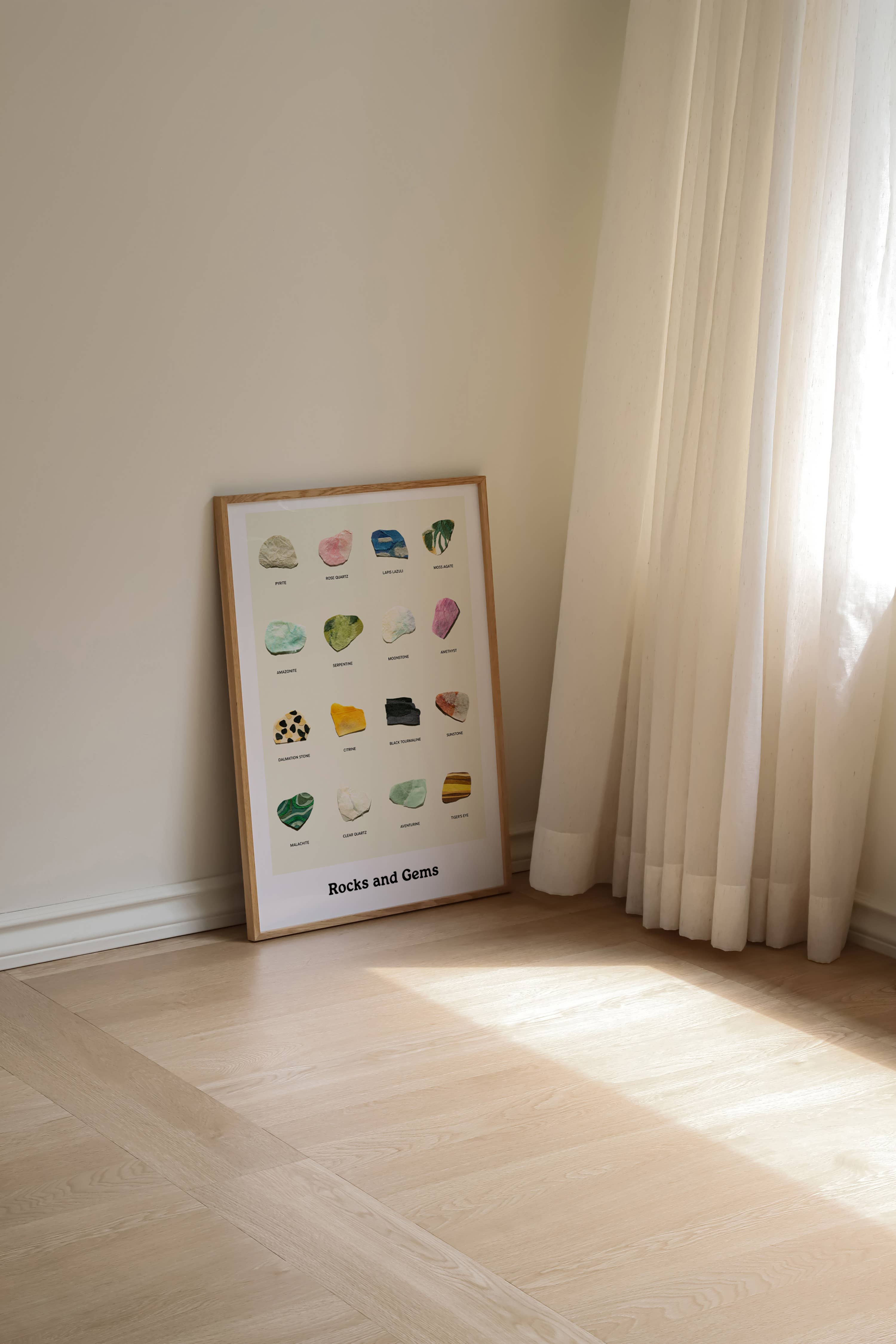 Neets - Wholesale Poster - Rocks and Gems Illustrated Poster1