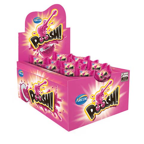 Poosh - Elastiske pastiller med Recheio Tutti Frutti for engroshandel hos Candycat