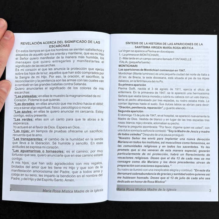 Oremus Mercy - Wholesale Book - Adult - Maria Rosa Mistica Madre de La Iglesia Softcover Book