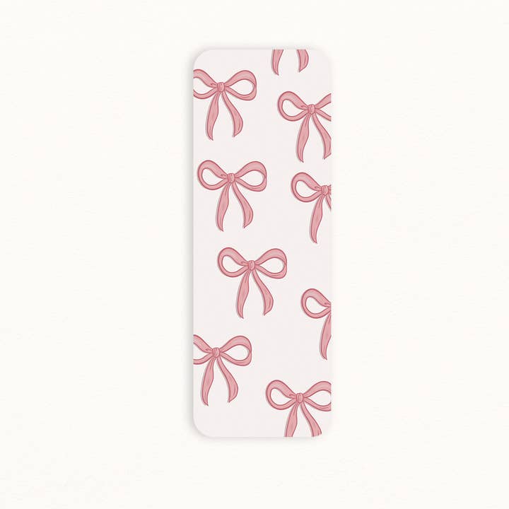Pink Coquette Bookmark with Bows for wholesale by jsmith design co.