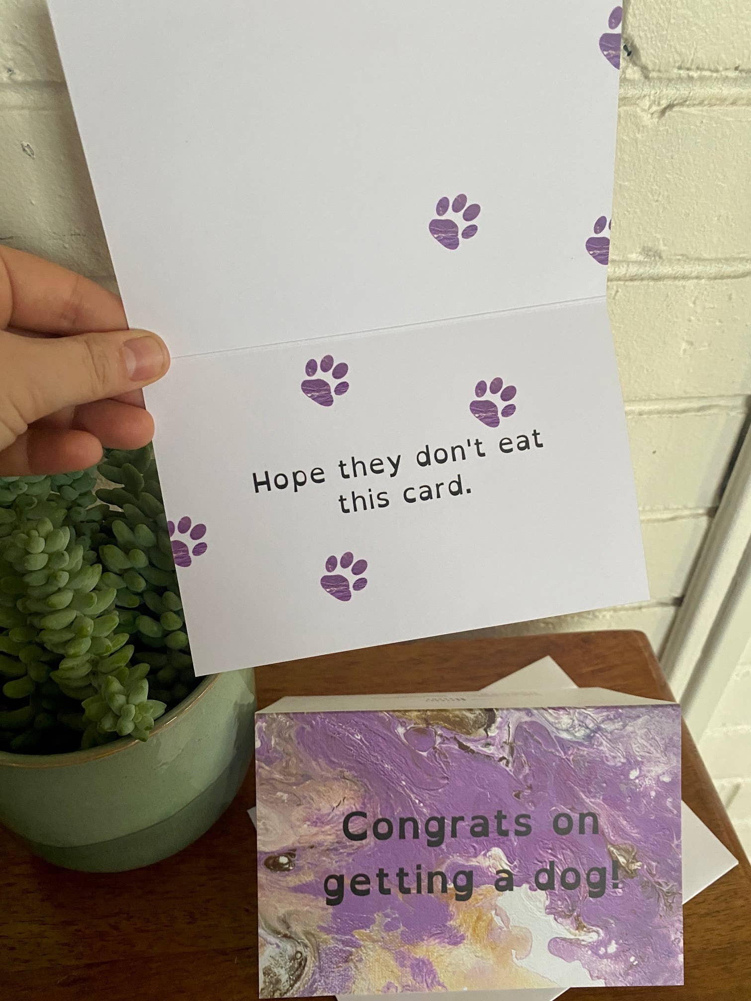 AbstractbyRabrams - Vente Cartes de félicitations - Carte de félicitations pour l'obtention d'un chien - Nouveau chien - Carte de félicitations - Nouvelle carte pour animaux de compagnie4