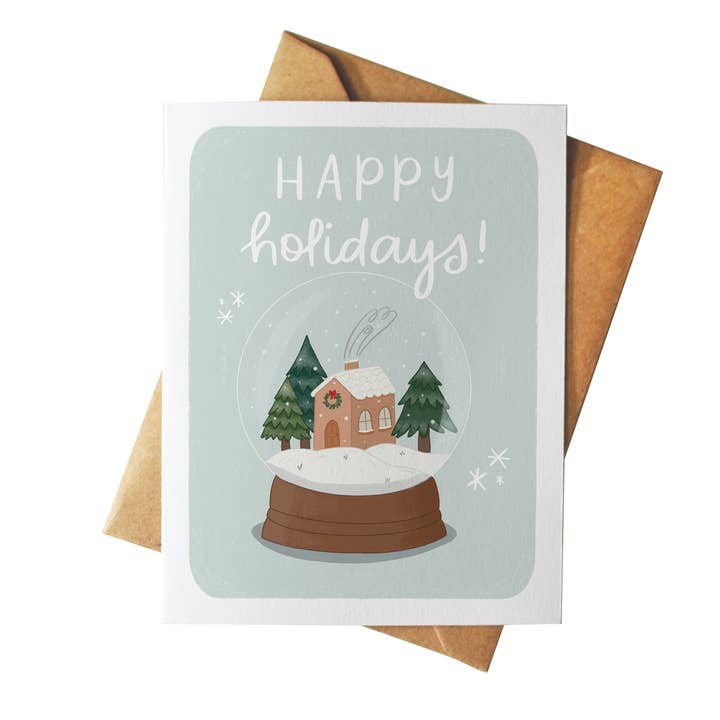 Glædelig jul sne kloden for engroshandel hos Mazapan Paper Co.