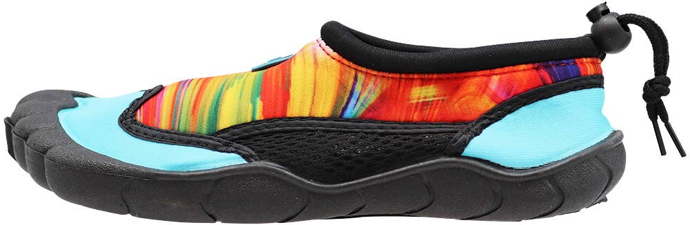 Eastern Off Price - Vente Chaussures d'eau – femme - Chaussures d'eau Tie Dye pour femmes Norty 41193 - Teal Tie Dye1