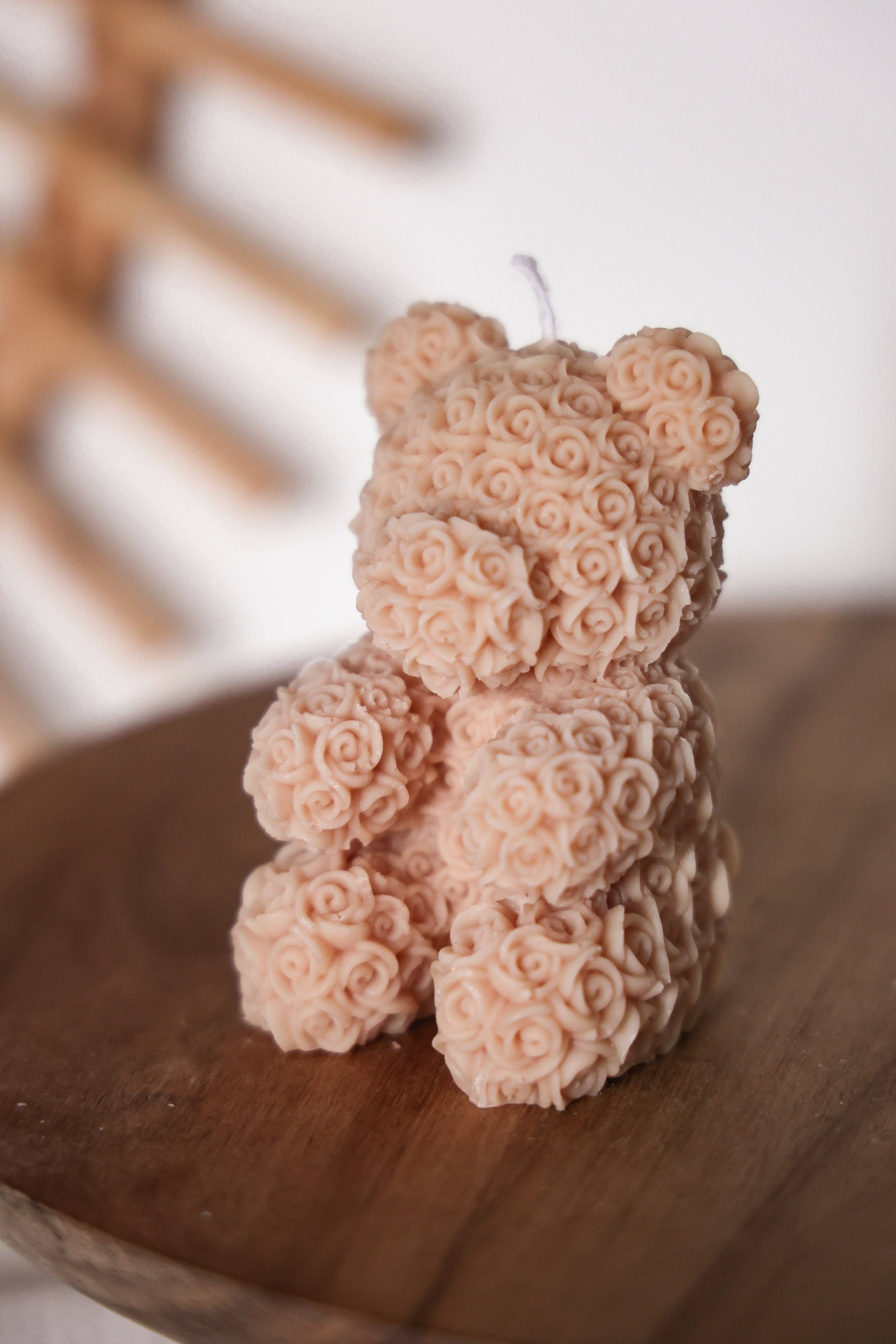 Niki Candle - Wholesale Novelty Candle - Colorful rose teddy8