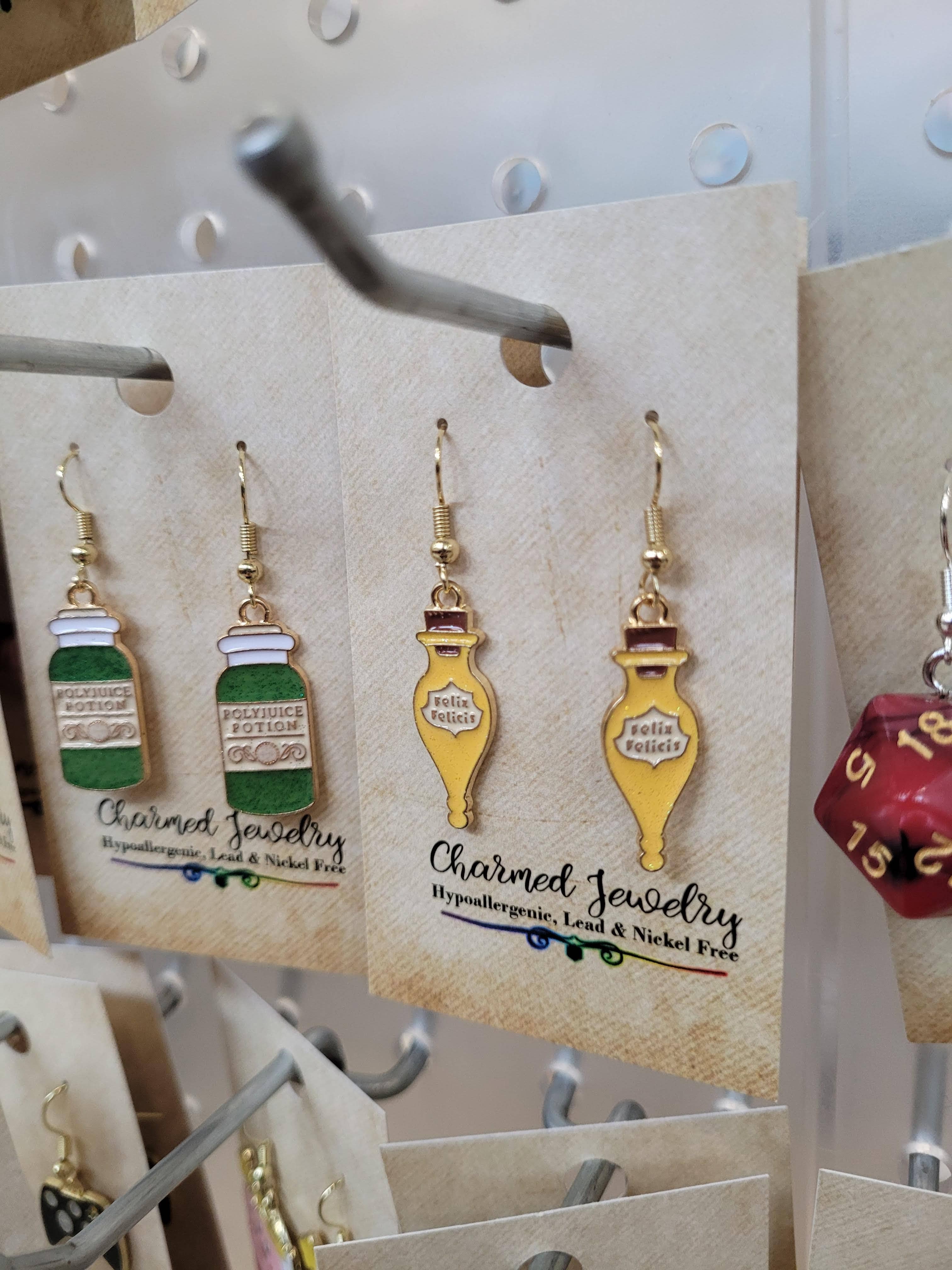 Con-Quest Crafts - Wholesale Jewelry Set - Harry Potter inspired Earrings, Necklaces & Zipper Pulls9