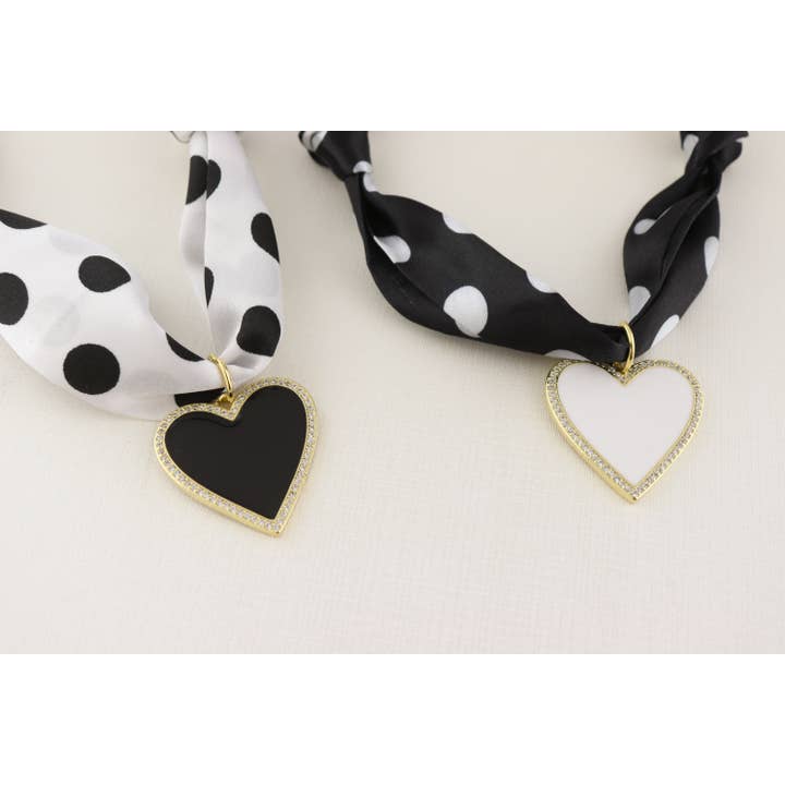 Scarf Necklace | Polka Dot Scarf Necklace | Bandana Necklace for wholesale by Designs by KaraMarie