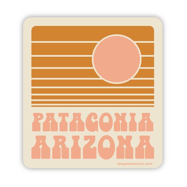 Hippie Sunset Customizable Sticker for wholesale by Acme Local