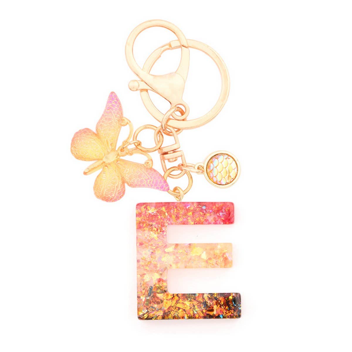 ACCITY - Wholesale Keychain - Women's - Creative Crystal Letter Keychain with Resin Sequins_CWAB50214