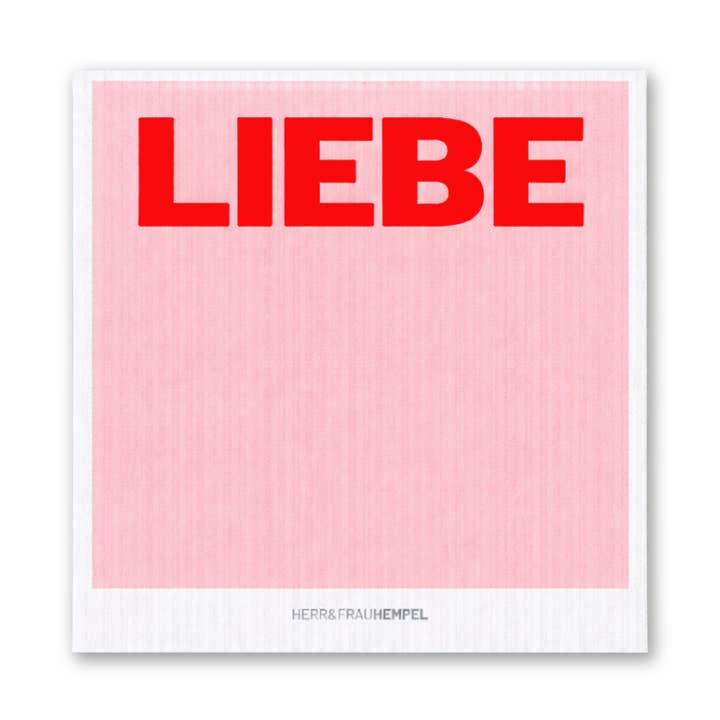 Svampklud LOVE for engroshandel hos HERR&FRAUHEMPEL