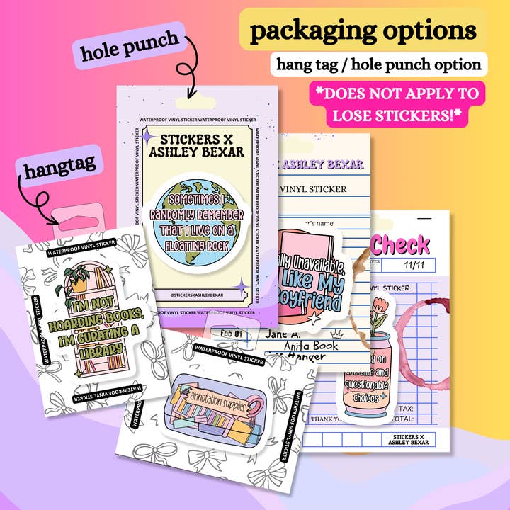 Stickers X Ashley Bexar - Wholesale Sticker - Gay LGBTQIA+ LGBT Ally Pride Waterproof Vinyl Sticker