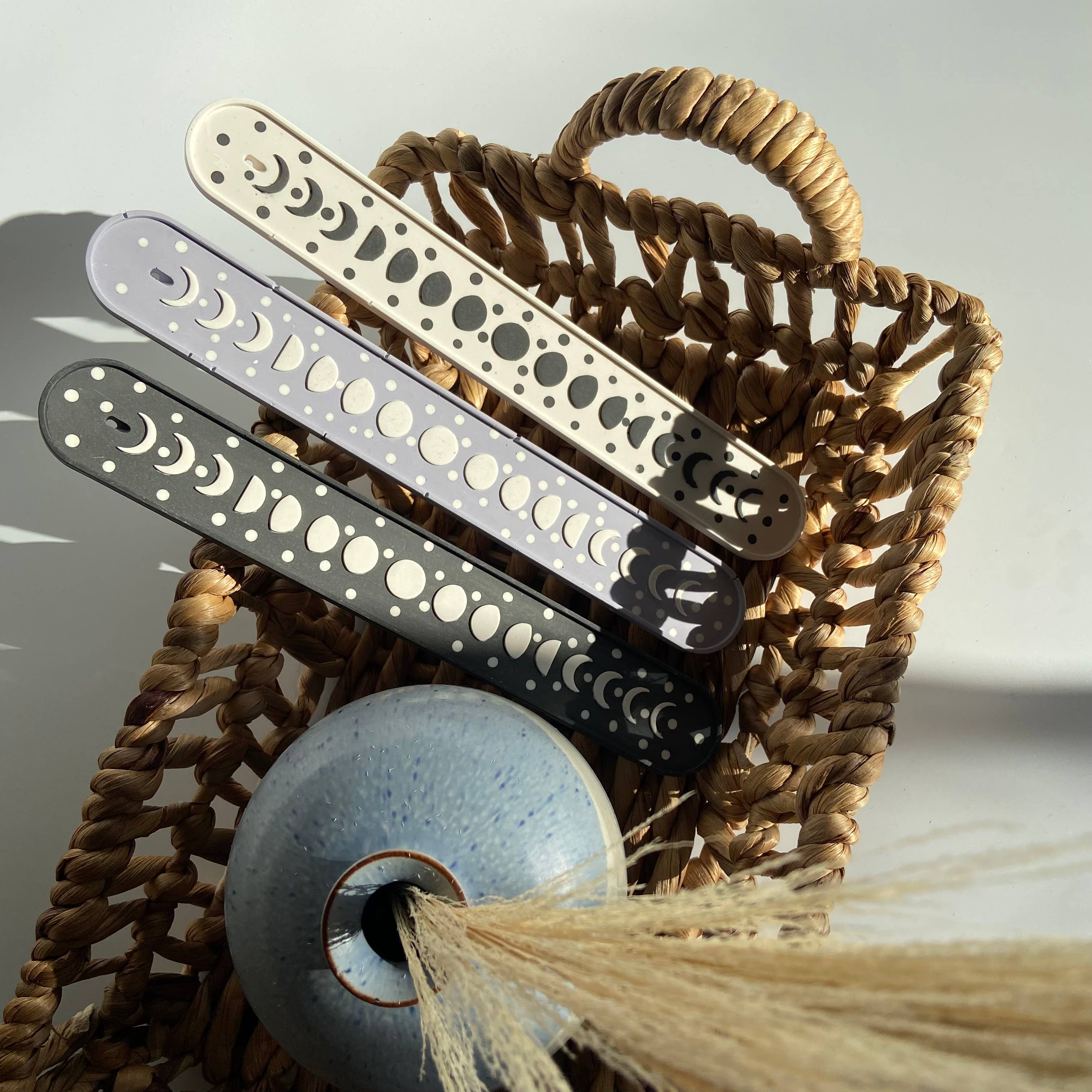 Polkadot Moon Phase Incense Holder| Incense Stick Burner for wholesale by AlphaGrayArt