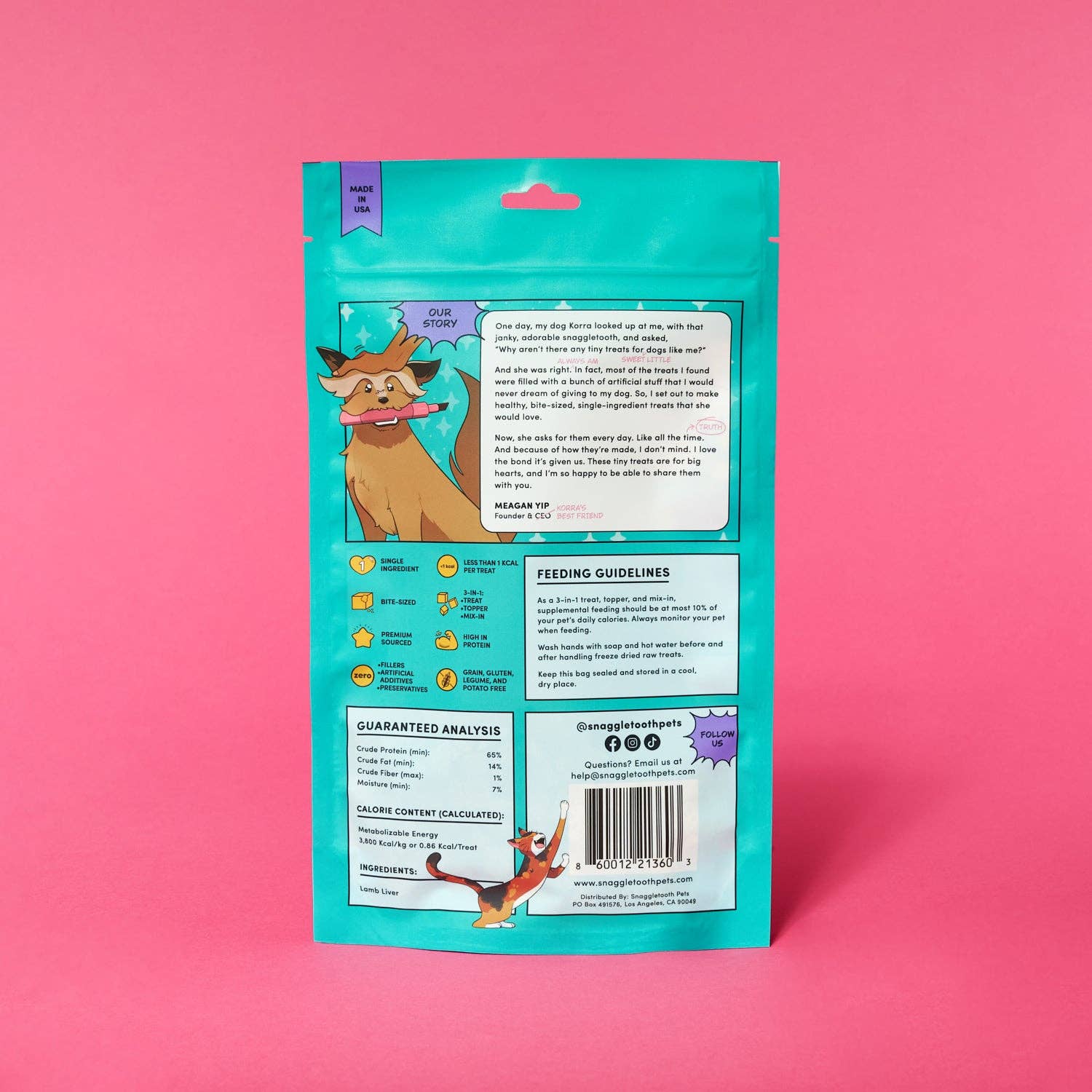 Snaggletooth Pets - Wholesale Pet Treats - Dog - Lamb Liver - Freeze Dried Raw Teeny Tiny Treats2