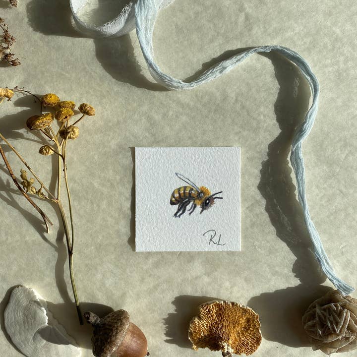 Rebekah Lowell Creative Studio - Wholesale Art Print - Honeybees Little Print