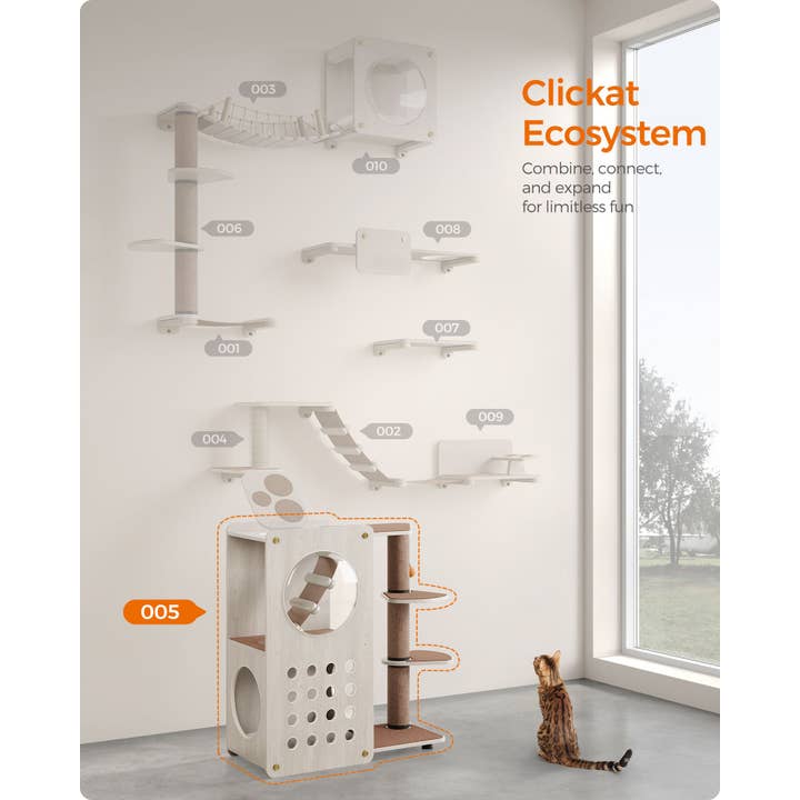Greenwestons – wholesale Pet scratcher – Cat – Collection - No.005 Cat Tree with Scratching Post1