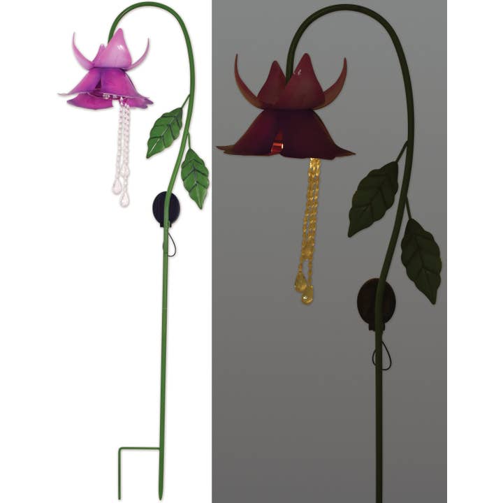 Golden Bell, Fuchsia, Solar Stake - 95175 for wholesale by Sunset Vista Designs