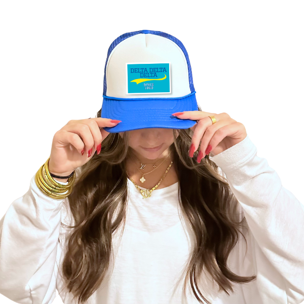 Sarahndipity Shop - Wholesale Trucker Hat - Women's - Sorority Trucker Hat w/ Patch - Collegiate Design7