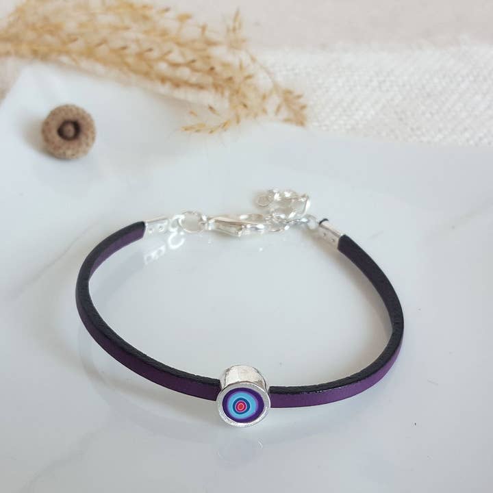 PASTACUITA - Venta al por mayor Brazalete - Pulserita redonda "Millefiori" de colores variados12