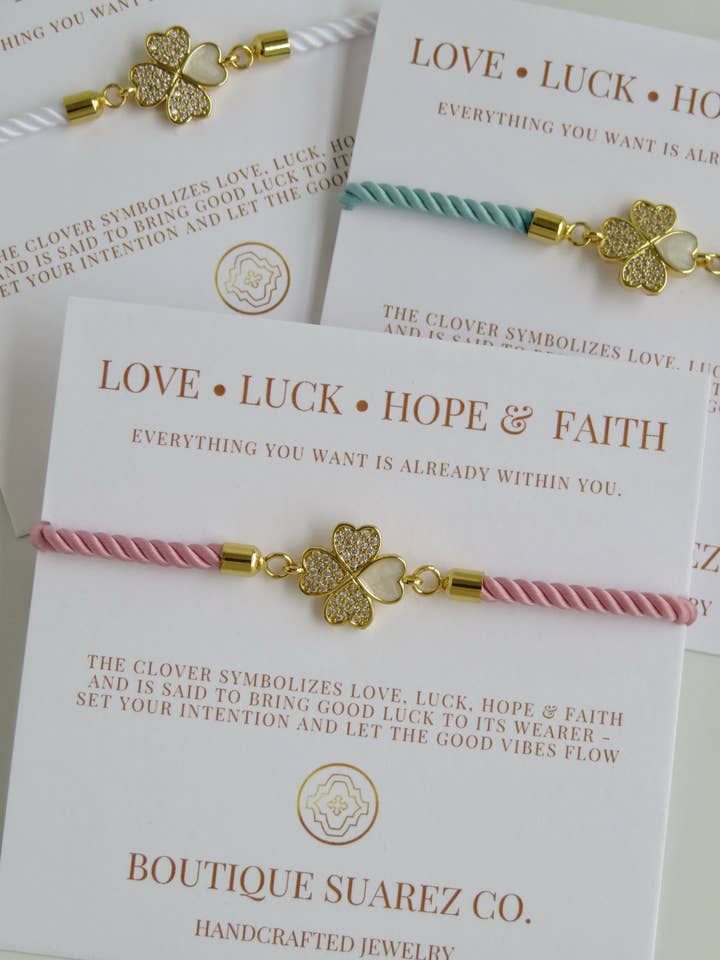 Love and Luck - Clover Bracelet for wholesale by Boutique Suarez Co.