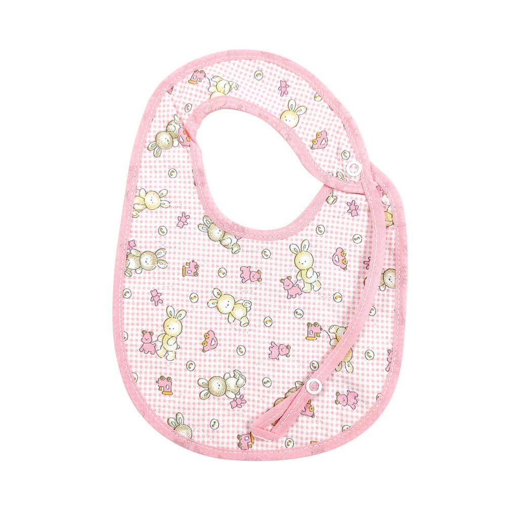 Almatex srl – Engroshandel Hagesmæk - Baby – HOMER hagesmæk cm.19x25 med quiltet lærred sutterholder1