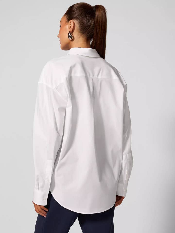 Button Up Shirt - Brilliant White for wholesale on Faire3