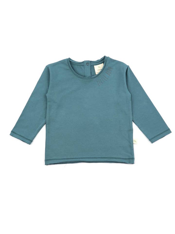 Handtekening met lange mouwen - bosgroen voor wholesale door LITTLE BOAR