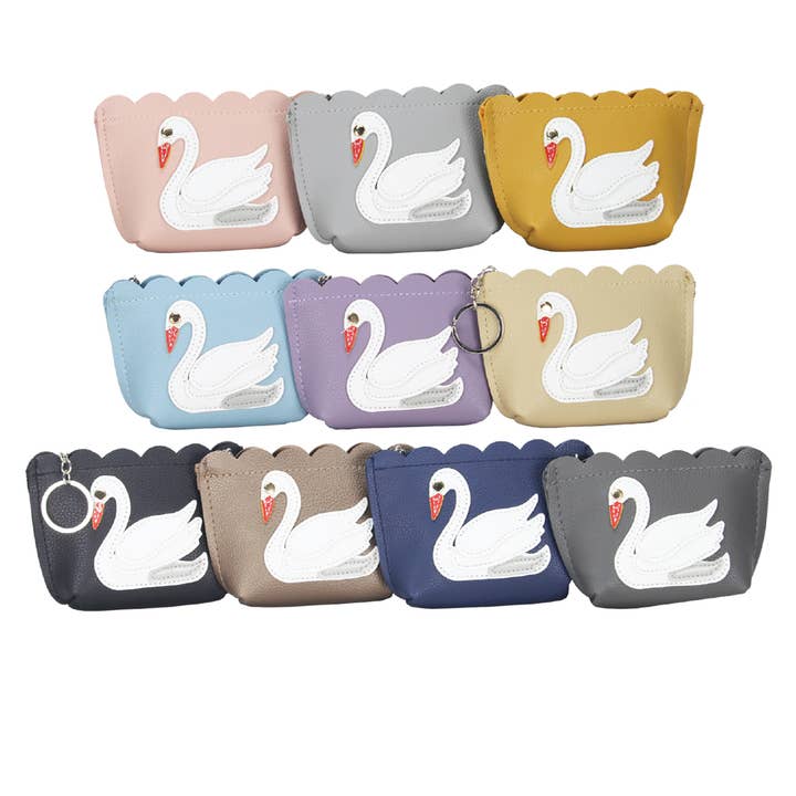 Swan Coin Purse Pack for wholesale by 22 Tote