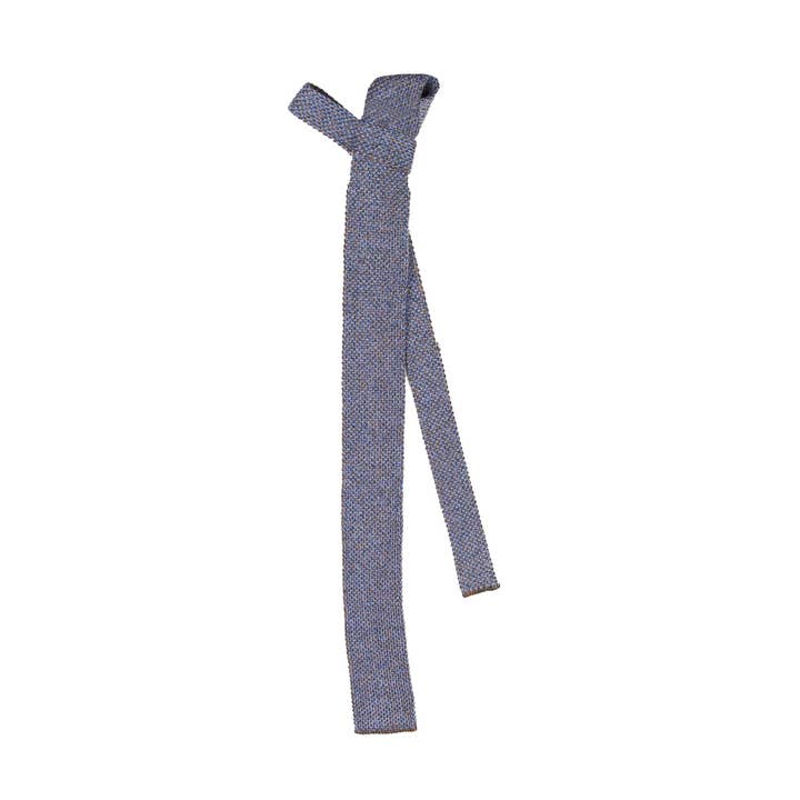 Cabarfeidh sky wool knit tie for wholesale by Artumès & Co