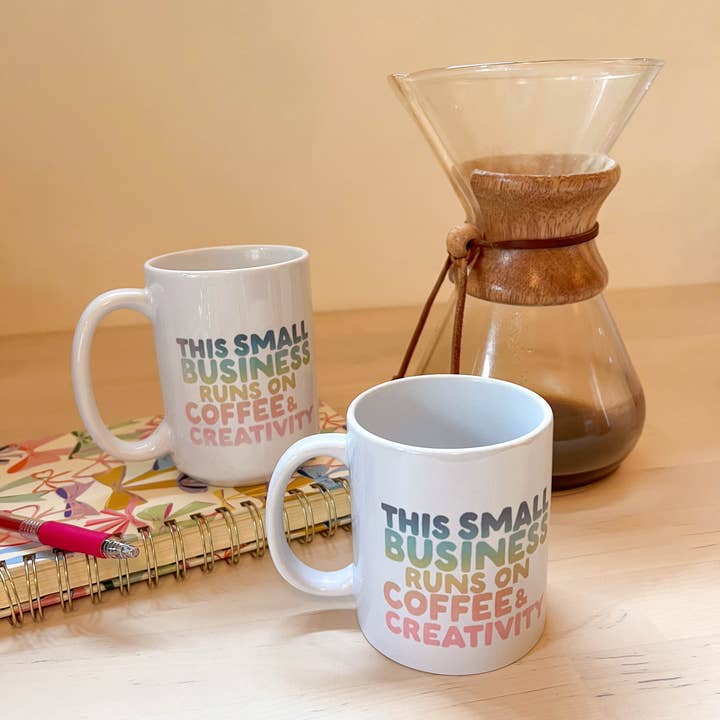 Palm Creative – wholesale Kaffekoppar – Denna småföretag drivs av kaffe & kreativitet mugg