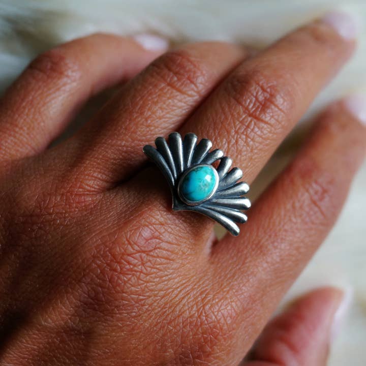 Sowell Jewelry - Wholesale Cocktail/Statement Ring - Prayer Turquoise Ring1