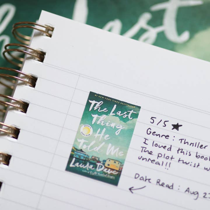 The Sticker Shop - Wholesale Sticker - Custom Mini Book Cover Stickers With Reading Tracker