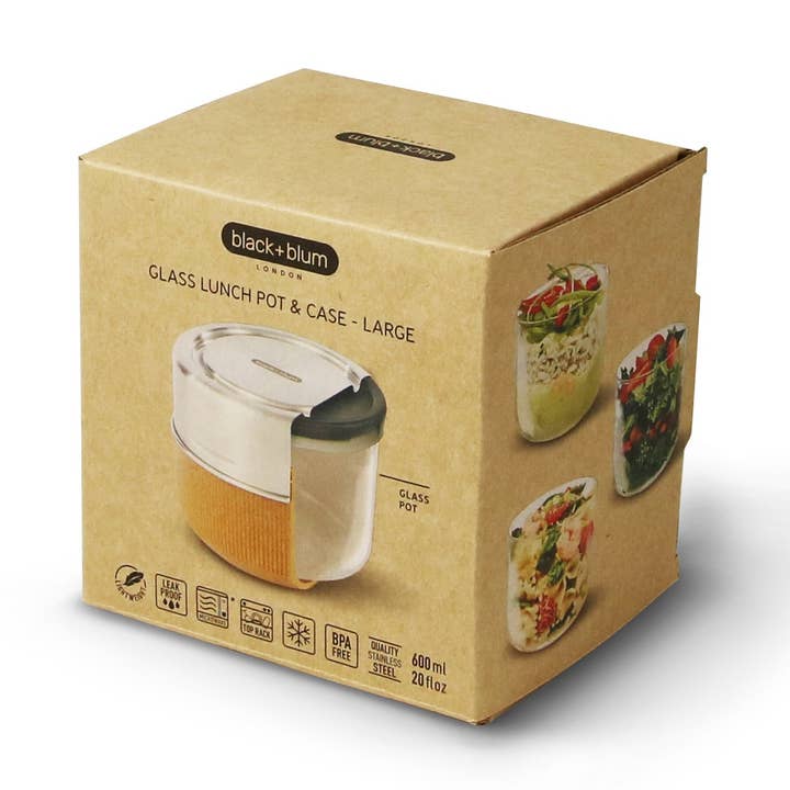Verpakt gerecht gemaakt van glas, amandel, 600 ml voor wholesale door black+blum