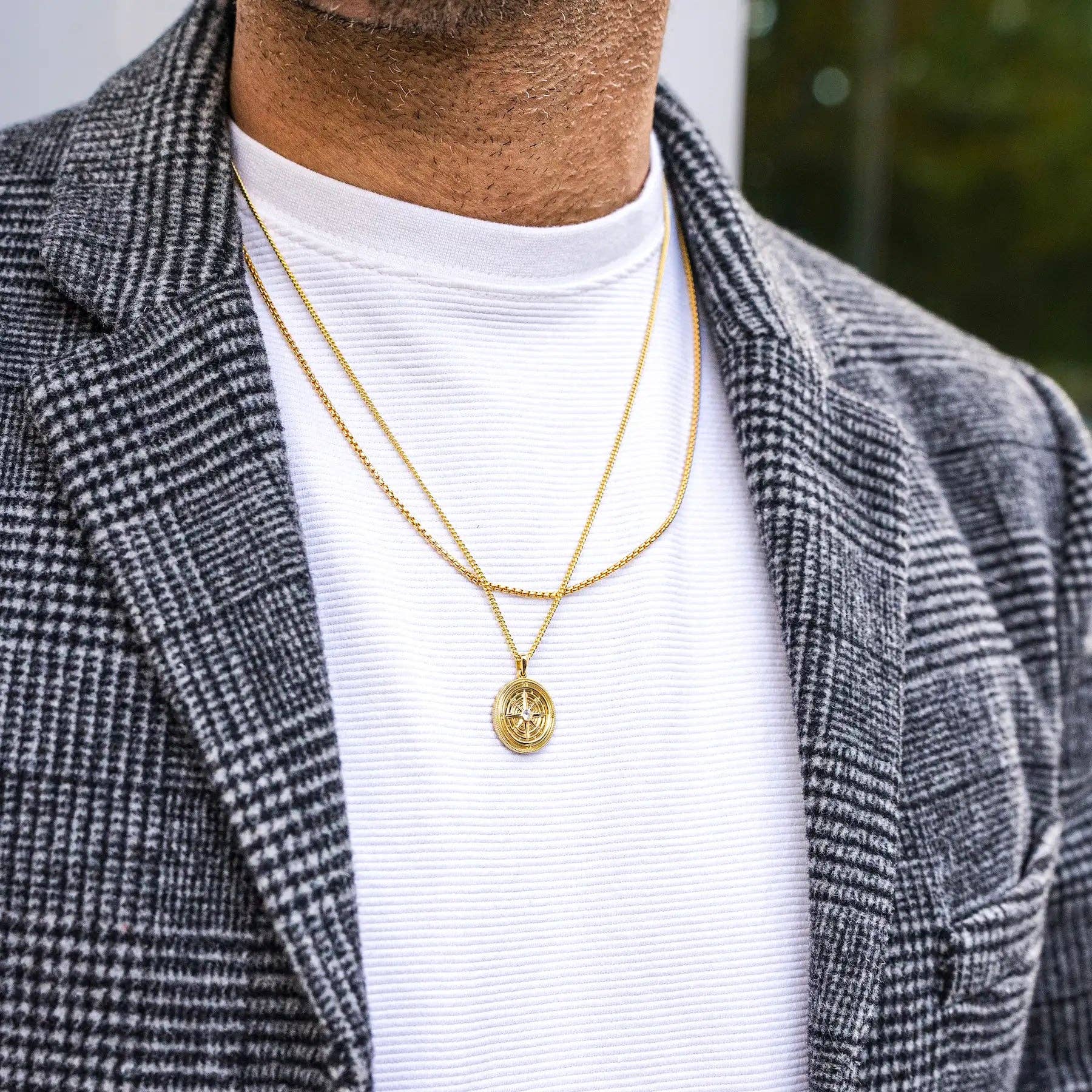 Vincero – Engroshandel Halskæde med vedhæng – Kompasvedhæng - 14K guld5