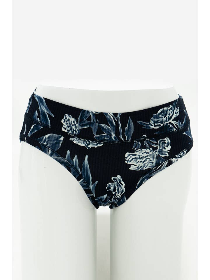 Blue Sky Clothing Co LLC - Wholesale Underwear - Women's - The Hipster, Indigo Vibe, Bamboo