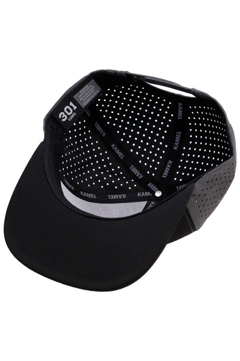 Cap Zone - Wholesale Flat Brim Cap - Men's - Two Tone Six Panel Flat Bill Perforated Snapback3