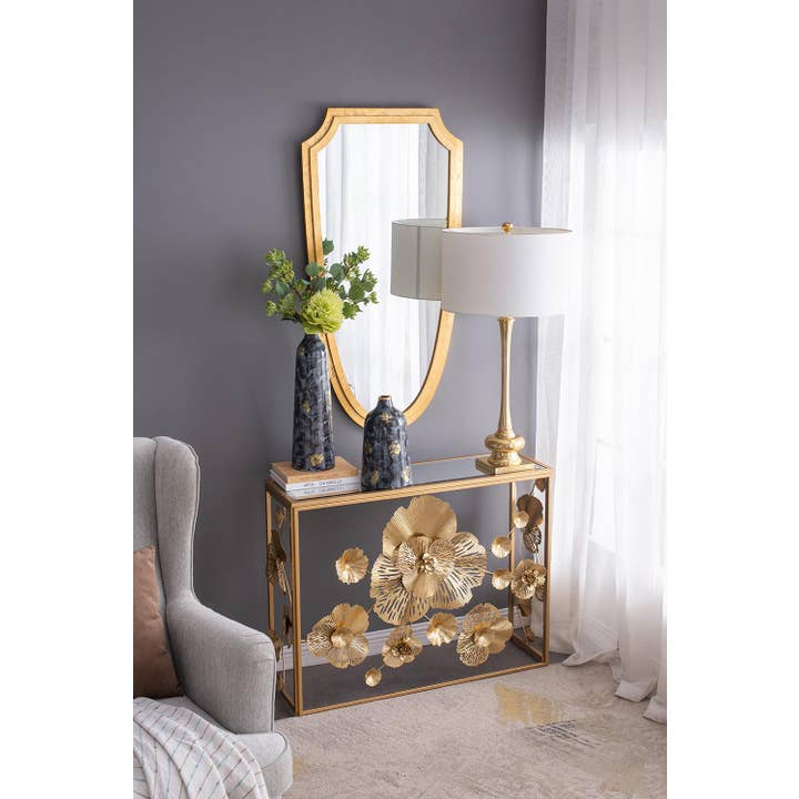 A&B Home Group Inc. - Venta al por mayor Lámparas decorativas/de escritorio - Lámpara de mesa D18x29.5" - Oro/Blanco10