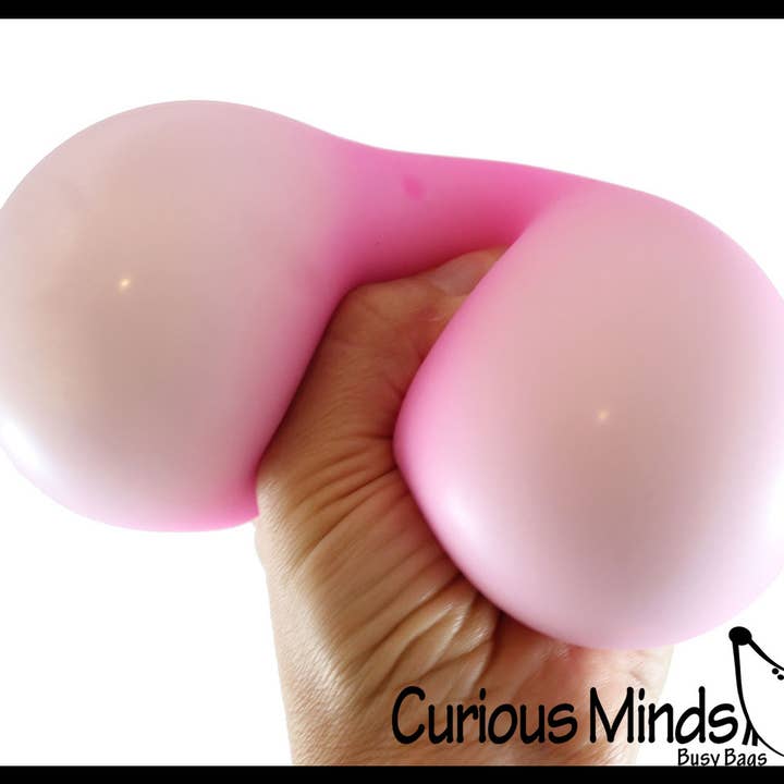 Curious Minds Toys - Wholesale Stress Relief Ball/Dough - 1 Boxed Jumbo 4" Glow in the Dark Doh Filled Stress Ball -5