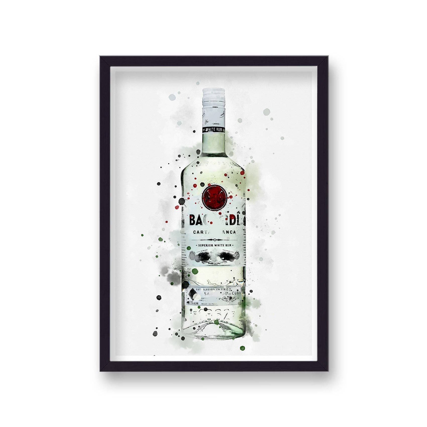 Gallery Print and Art – wholesale Art print – Spirit Graphic Splash Print Bacardi Inspired0